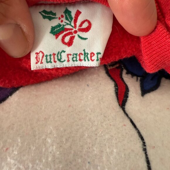 Vintage Nutcracker Red Sweatshirt With Snowman Graphic - Picture 5 of 5